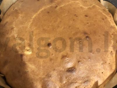 Kefyro pyragas su karbonaidu ir kiaušiniu Žingsnis 14