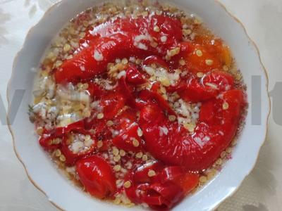 Marinuoti bulgarų pipirai Žingsnis 7