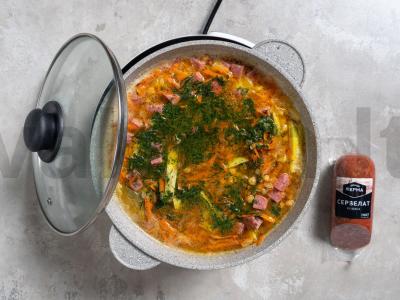 Žirnių sriuba su rūkytomis dešromis Žingsnis 5