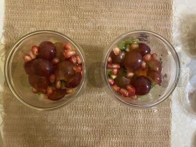 Vaisių porcijų salotas stiklinėje Žingsnis 7