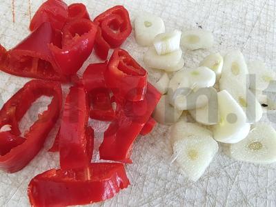 Salotas „Žalieji pomidorai“ Žingsnis 2