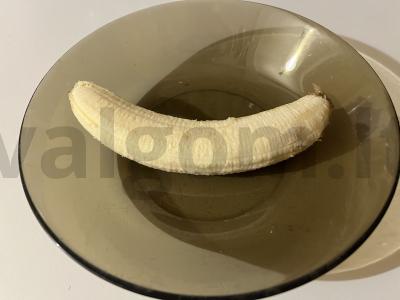 Rudais bananų keksiukai „Meilė“ Žingsnis 1