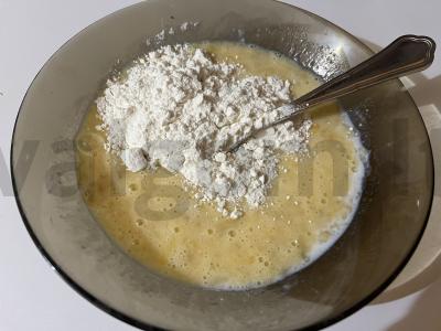 Rudais bananų keksiukai „Meilė“ Žingsnis 5