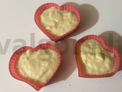 Rudais bananų keksiukai „Meilė“ Žingsnis 7