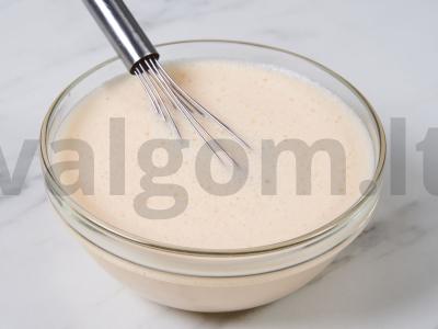 Pyragas su faršu ant kefyro Žingsnis 3