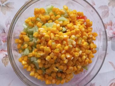 Salotas „Aštrus“ su vištienos krūtinėle Žingsnis 4