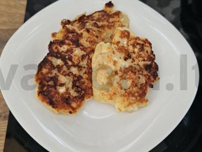 Bananų-varškės blynai prie arbatos Žingsnis 7