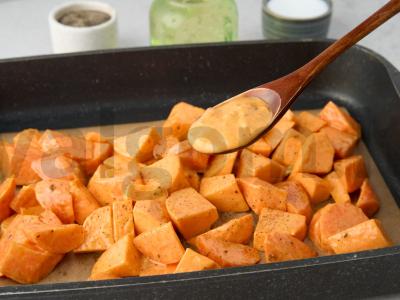 Salotas „Chipotle“ su pupelėmis ir tahini Žingsnis 2