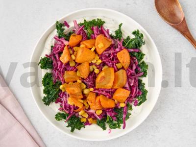 Salotas „Chipotle“ su pupelėmis ir tahini Žingsnis 7