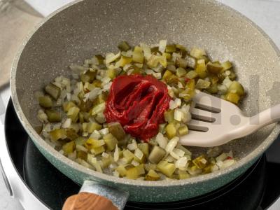 Sūris su alyvuogėmis ir rūkytais produktais Žingsnis 6