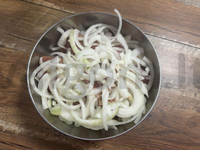 Marinatas šašlykui su svogūnais ant kefyro Žingsnis 7