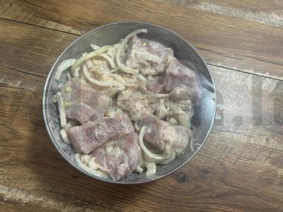 Marinatas šašlykui su svogūnais ant kefyro Žingsnis 9