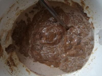 Šokoladinis keksiukas desertui Žingsnis 3