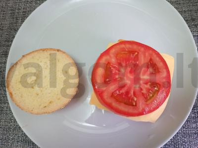 Sūrio burgeris su krevetėmis Žingsnis 3