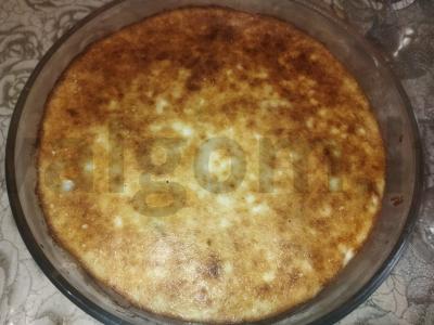 Varškės apkepas su razinomis Žingsnis 6