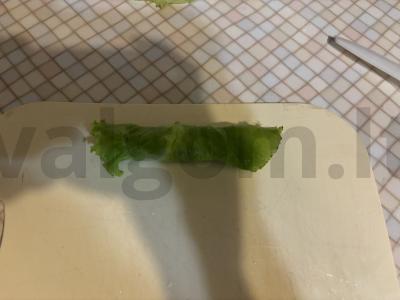 Skani užkanda su salotų lapais Žingsnis 5