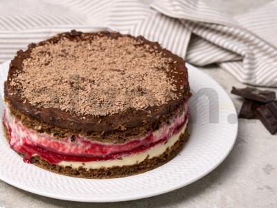 Mūsų tortas su avietėmis pradedantiesiems Žingsnis 10