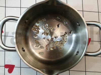 Vegetariškas sriuba su koldūnais Žingsnis 1