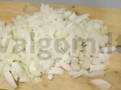 Pica su grybais ir dešra Žingsnis 2