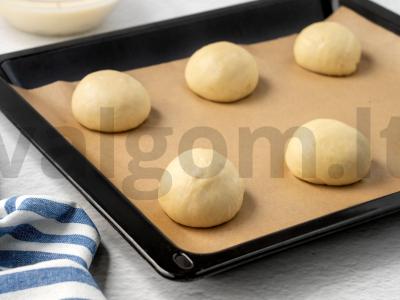 Vatrushkos su citrininiais varškės ir razinomis Žingsnis 6