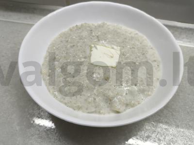 Perlinių miežių košė su pienu pusryčiams Žingsnis 5