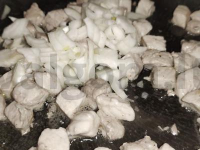 Grikių košė su troškinta kiauliena lečo Žingsnis 5