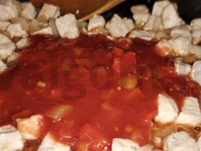 Grikių košė su troškinta kiauliena lečo Žingsnis 6