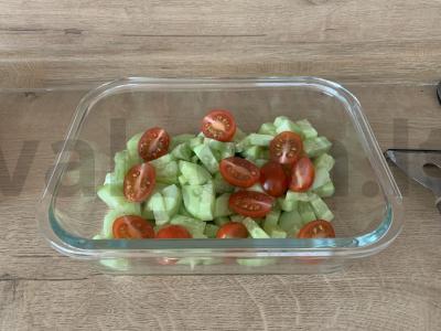 Daržovių salotos su rukola ir greipfrutu Žingsnis 2