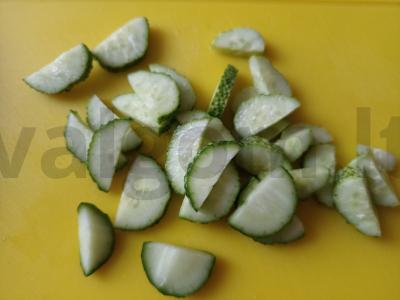 Daržovių salotos su špinatais Žingsnis 3