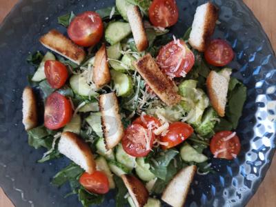 Daržovių salotos su špinatais Žingsnis 5