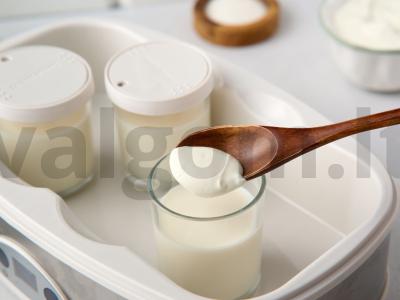 Namų jogurtas su braškių padažu Žingsnis 1