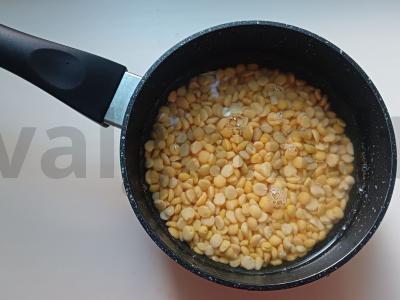 Žirnių piurė su grietinėlėmis Žingsnis 1