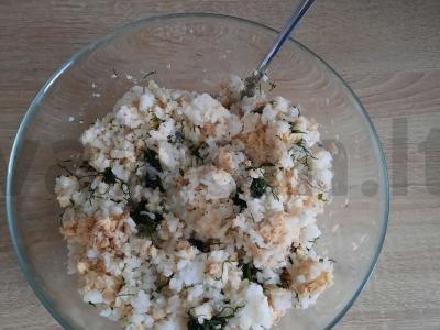 Ryžių kotletai su žuvies konservais Žingsnis 2