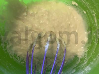 Vieniški vafliai su grietinėlėmis Žingsnis 6