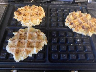 Vieniški vafliai su grietinėlėmis Žingsnis 7