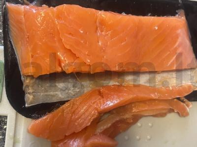 Namų ritinėliai su ryžiais ir lašiša Žingsnis 2