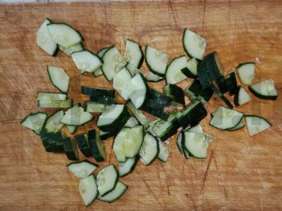 Salotas su šprotais ir žaliu žirneliu Žingsnis 5