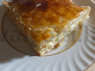 Sūrio ir svogūnų pyragas pagrindine nuotrauka