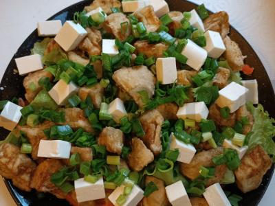 Šiltas salotas su traškiais baklažanais ir fetos sūriu Žingsnis 8