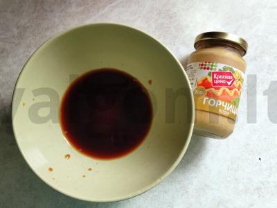 Sultinga antis medaus-garstyčių marinate Žingsnis 2