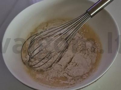 Blynai su cukranendrių cukrumi Žingsnis 2