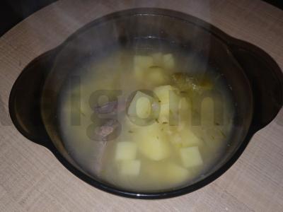 Anties širdelių sriuba pagrindine nuotrauka