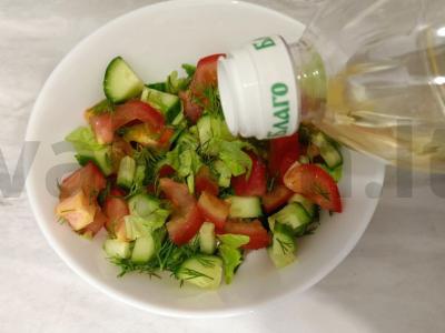 Daržovių salotas su sezamu Žingsnis 5