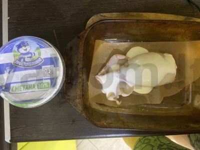 Įdaryta kalmarai su ryžiais ir grybais Žingsnis 7