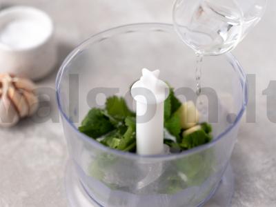 Tevzi kindzmari su ešeriu Žingsnis 3