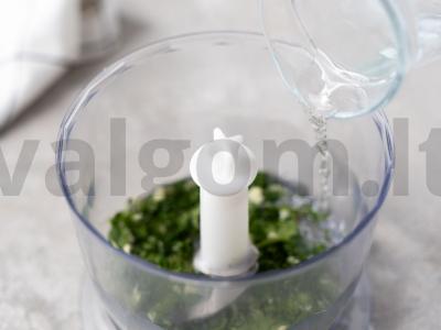 Tevzi kindzmari su ešeriu Žingsnis 5