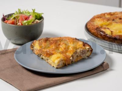 Bulvių apkepas su faršu lėtoje viryklėje pagrindine nuotrauka