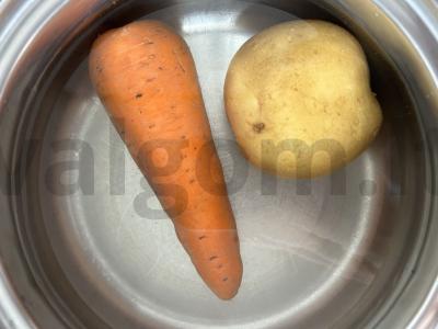 Vinegretas su marinuotais voveraitėmis Žingsnis 1