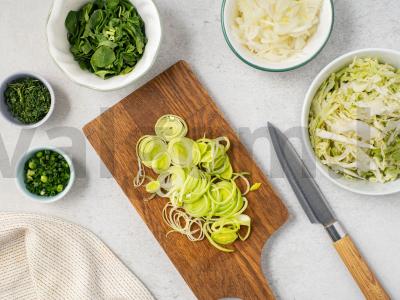 Kopūstų ir špinatų pyragas Žingsnis 1