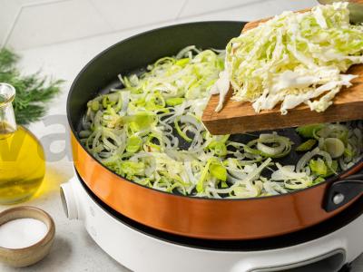 Kopūstų ir špinatų pyragas Žingsnis 3